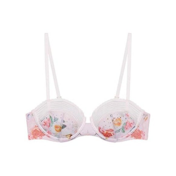Savage X Fenty Garden Of Eden Lightly Lined Bra Floral Butterfly 36D - NWT - Picture 1 of 5